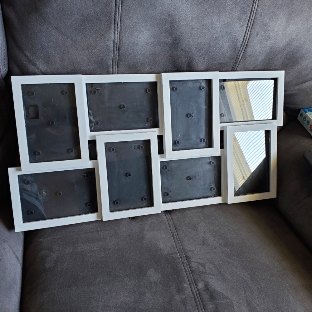 White multi picture frame